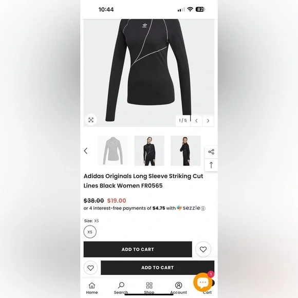 Adidas NWT women’s striking cut long sleeve top - Picture 12 of 12